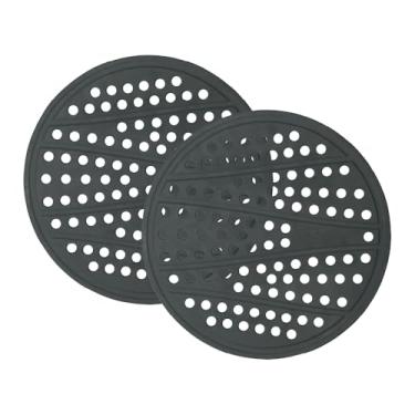 Imagem de Protetor de Silicone Atóxico para Fogão de Indução Naxos - Conjunto com 02 unidades – Resistente até 240 °C, Antiderrapante. Produção Nacional, almofada protetora contra riscos. Cor: Preto