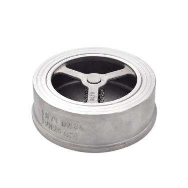 Imagem de 1/5.1 cm 3/10.2 cm 2.5 cm 1-1/10.2 cm 1-1/5.1 cm 5.1 cm (DN15-DN50) Válvula de retenção wafer de aço inoxidável 304 Válvula unidirecional sem retorno (DN25)