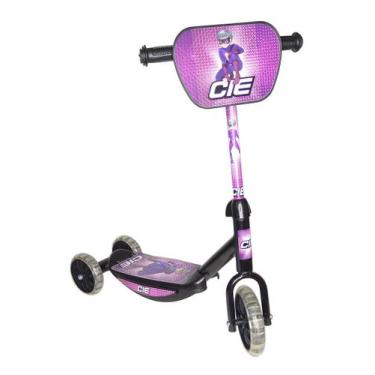 Imagem de Patinete Infantil 3 Rodas Preto Suporta Até 40kg - CIE