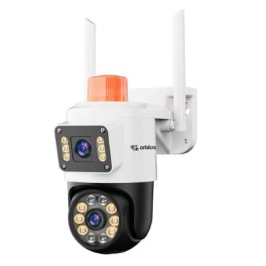 Imagem de Câmera Externa Segurança Wifi IP Dupla Lente Yoosee Visão Noturna A Prova D'água Com Luz Sirene Alarme Orbitronic