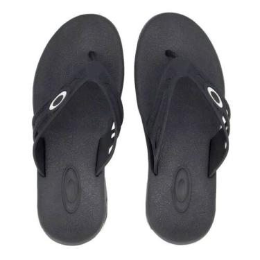 Imagem de Chinelo Oakley Killer Point II Preto Branco, 40, Preto