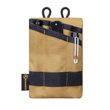 Imagem de Bolsa tática MOLLE para moedas e bolsa tiracolo multifunc para cartões, organizador EDC durável caramelo