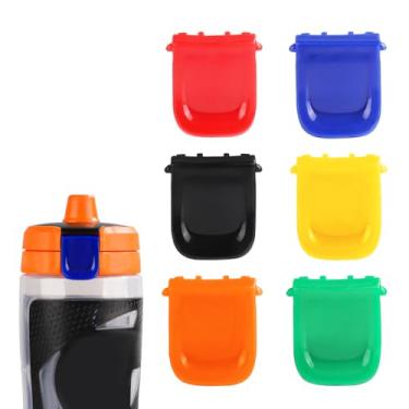 Imagem de 6 peças de clipes de tampa de substituição para Gatorade GX, clipes de plástico para garrafa de água, fecho de boca de garrafa confiável, fecho de garrafa, grampo de fivela compatível com garrafa