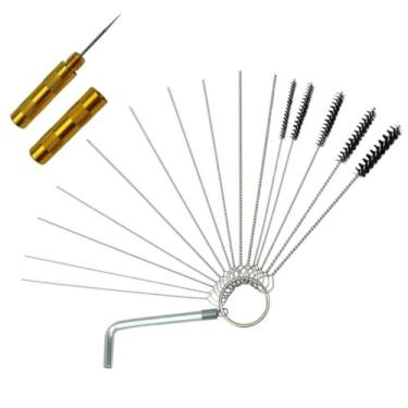 Imagem de Kit de limpeza de aerógrafo, ferramentas de limpeza de pulverizador, pincel de detalhamento, escova de maquiagem, escova de limpeza para limpeza, ferramentas de limpeza reutilizáveis portáteis para