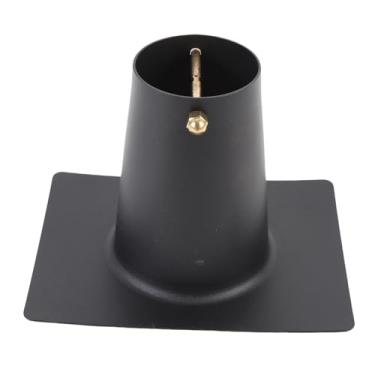 Imagem de Luocute Adaptador de Corrente de Chuva para Calha, Instalador de Corrente de Chuva de Metal Com Parafuso de Latão Ranhurado Central para Instalação Externa de Calhas (Liga de alumínio)