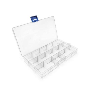 Imagem de Caixa Organizadora Retangular 17.6X10.2X2.2Cm 15 Divisórias