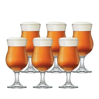 Imagem de Jogo de Taças de Vidro Panama para Cerveja 6 Peças, 400ml Ruvolo
