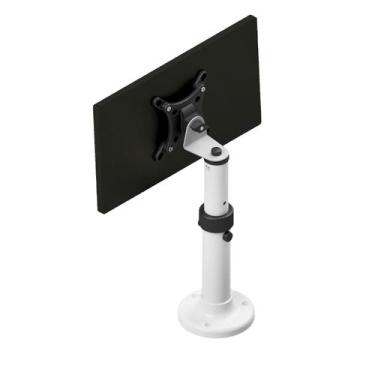 Imagem de Suporte Monitor Balcão Teto Ajuste Telescópio Branco 10 A 32 Polegadas