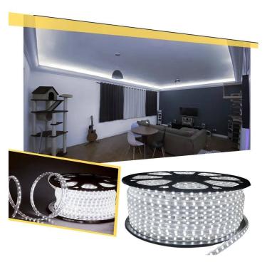 Imagem de Mangueira Fita Led Chata 5050 25M Alto Brilho 2 Conector 22