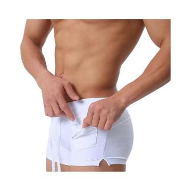 Imagem de Calções de Banho Masculinos Sexy - Cintura Baixa - Marca Aqux, BR-G, B