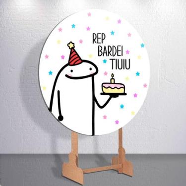 Imagem de Painel Tema Flork Aniversario Capa Grande e Mini Redondoda Estampa Sub