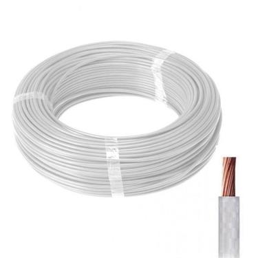 Imagem de Fio Elétrico Cabo Flexível 1 Via 2,50mm Branco 10 Metros | Branco 2,50mm