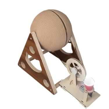 Imagem de Gerador de Filhotes Gato Corda Cana-de-Hemp Placa Arranhamento para Resistente - Sem lascas Vertical Afiar Unhas Aliviar Boredom Brinquedo com Luz Árv