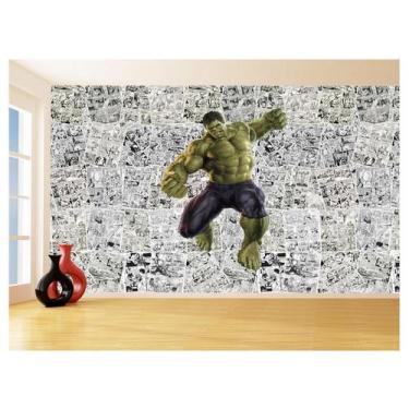 Imagem de Papel De Parede 3D Heróis Página Quadrinhos Hq 3,5M Nhma143 - Você Dec