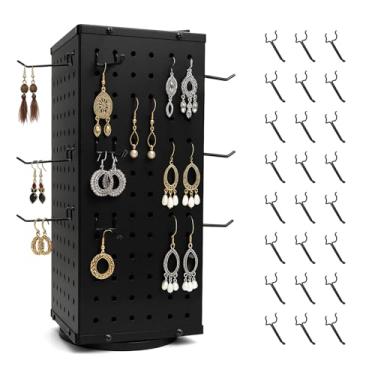 Imagem de HOSASSPER Suporte de exibição giratório para quadro de pegboard