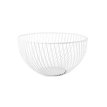 Imagem de Cesta de frutas Cestas de armazenamento de frutas prato de frutas criativo arte de ferro nórdico cesta de frutas decoração de sala de estar mesa de centro casa estilo simples cesta de drenagem lanche