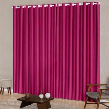 Imagem de Cortina Para Janela 2,00M X 1,70M Tecido Oxford Pink - Mercado Bordado