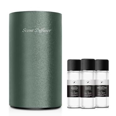 Imagem de Kit inicial de difusor de óleo essencial sem água – sem necessidade de água, mini máquina de ar perfumada operada por bateria, inclui óleos essenciais de 3 x 20 ml, difusor portátil de aromaterapia