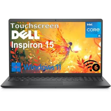 Imagem de Dell Laptop Inspiron de 15,6 polegadas FHD com tela sensível ao toque, Intel 10-Core i5-1334U de 13ª geração (Beat i7-1250U), 32 GB DDR4 RAM, SSD PCIe de 1 TB, WiFi 6, Bluetooth, Tipo-C, HDMI, Preto
