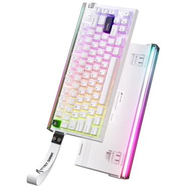 Imagem de ATTACK SHARK R85 HE Interruptor magnético de teclado de disparo rápido com caixa de luz personalizada, teclado mecânico 75% com fio, taxa de sondagem de 8 KHz, precisão RT de 0,005 mm, suporte RT/Snap