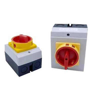 Imagem de Interruptor de desconexão isolador 40A YMD11-40D Cadeado ON-Off 4P com caixa IP65