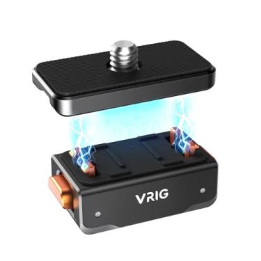 Imagem de Base magnética de liberação rápida VRIG X5 para Insta360 X5/X4 Air, conexão magnética de metal com adaptador de parafuso de 0,6 mm para Insta360 X5/X4/X3/ACE/ACE PRO/ACE PRO2,1/10.2 cm orifício de