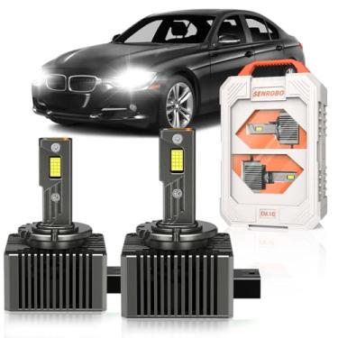 Imagem de SENROBO Adequado apenas para lâmpadas de xenon BMW 2007-2016 320i 328i 335i E90 E92 750li 760li 2014-2016 428i 435i D1S, projetor OEM 35W HID substituição de luz, 30000LM 600% mais brilhante D1SC1