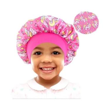 Imagem de Touca De Seda Para Bebês E Crianças, Ajustável, Para Cabelos Cacheados