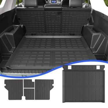 Imagem de Xipoo Forro de carga compatível com Toyota 4Runner 2010-2024, tapete de encosto de 5 lugares, reposição para acessórios Toyota 4Runner 2010-2024 (tapete de encosto + tapete de porta-malas, ajuste sem