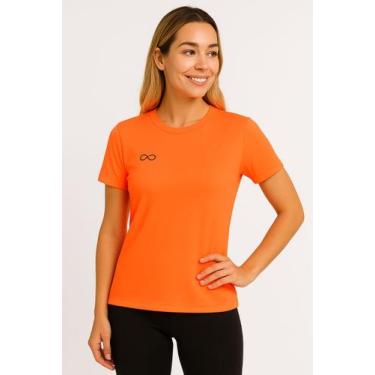 Imagem de Camisa Feminina Dry Fit Neon Fitness Academia Bike - Via Ello, P, Rosa