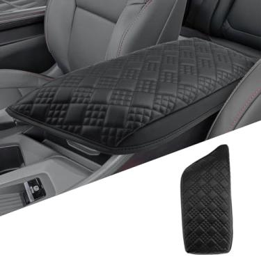 Imagem de Capa de apoio de braço para console central para Dodge Charger 2024-2026 - Protetor de apoio de braço antiarranhões almofada de couro PU capa de tampa de caixa de descanso de braço espessa compatível