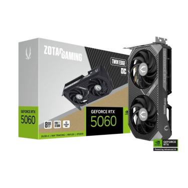 Imagem de Placa de Vídeo GeForce RTX 5060 8GB GDDR7 128bits - Twin Edge OC - DLSS 4 - Zotac 288-1N780-200Z6