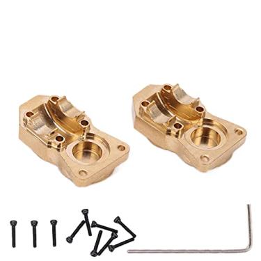 Imagem de aqxreight Tampa Diferencial Dianteira Traseira de Latão RC 1/24 Tampa Diferencial do Carro RC para SCX24 AXI 00002 para SCX24 AXI 00001 para 90081 Carro do Modelo Geral Feito Com Desempenho de Alta