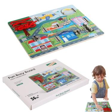 Imagem de de Atividades - Brinquedos Educativos de para Aprendizagem | Placa de Quebra-Cabeça de Competências Básicas | para Crianças Meninos Casa Escola Pré-Escolar Aniversário Natal