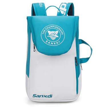 Imagem de Mochila de Raquete Tênis Grande Capacidade Bolsa Badminton para Mulheres Homens Adolescentes Desporto Nylon