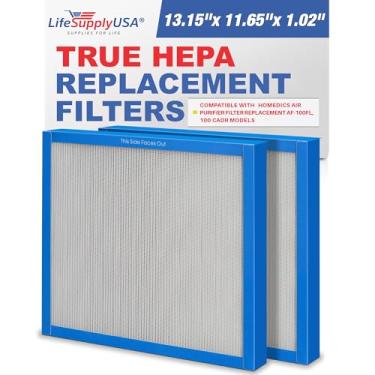 Imagem de Substituição de filtro HEPA verdadeiro AF-100FL compatível com filtro de substituição HoMedics purificador de ar 100 CADR da LifeSupplyUSA