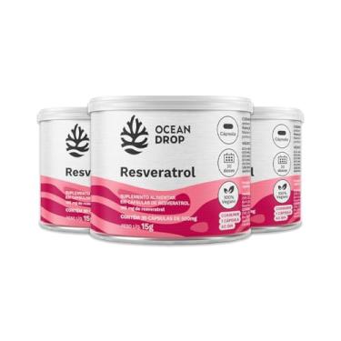 Imagem de Kit 3 Resveratrol Ocean Drop 30 Cápsulas