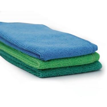 Imagem de Pano de Limpeza Microfibra TOP Clean Sortidos Pacote com 03 Unidades