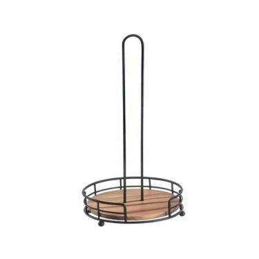 Imagem de Porta Papel Toalha Ferro Aramado Preto Liga Mek 16x32cm