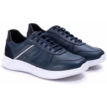 Imagem de Tênis Masculino Ultra Leve Azul Comfort 3023 Azul-Masculino