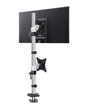 Imagem de 700 mm de altura 10-27 polegadas braçadeira para monitor suporte de mesa LCD TV suporte de mesa monitor duplo suporte de mesa suporte de LED de tela dupla suporte LCD (cor: base de fixação) (base de