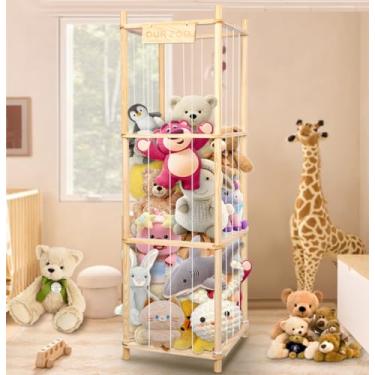 Imagem de Organizador de Armazenamento de Animais de Pelúcia, Suporte de Brinquedo de Zoológico, Suporte de Animais, Organizador de Animais de Pelúcia, Organizador de Animais de Pelúcia