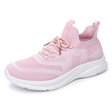 Imagem de Cull4U Tênis de caminhada feminino de malha Chop, rosa, 37