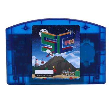 Imagem de Heayzoki Cartucho Flash de Código Aberto, Suporte de Memória de 32 GB para Cartucho Gravador de Leitor de Jogos N64 Com Backup Automático de Salvamento, para Carregamento do Emulador (Azul Transparente)