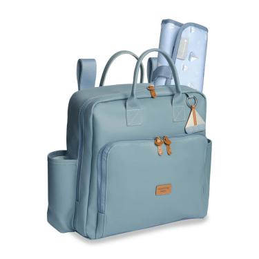 Imagem de Mochila Vintage Barquinhos Lisa Azul - Masterbag