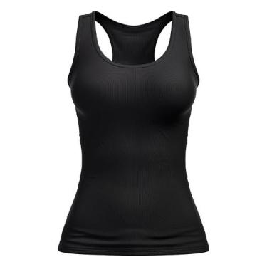 Imagem de Kit 3 Regata Feminina Nadador Academia Fitness 100% Algodão - Sete Set