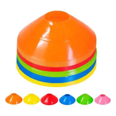 Imagem de 20X Chapéu Chines Cone 19Cm Mini Treino Esporte Fun Colorido