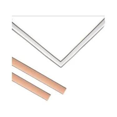 Imagem de Adesivo De Parede Espelhado Dourado 5m, Linha Decorativa De PVC Autoad