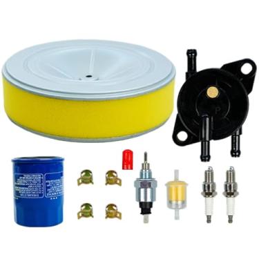 Imagem de Filtro de ar 17210-Z6L-010 com filtro de óleo 15400-PLM-A02 16700-Z6L-003 Bomba de combustível 16200-Z6L-003H Kit solenoide adequado para Hon-da GX630 GX660 GX690 GX630R GX660R GX660R GX660R 90R GX66