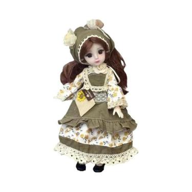 Imagem de Boneca Princesa BJD De 30cm Com Cabelo Longo, Brinquedo Articulado DIY